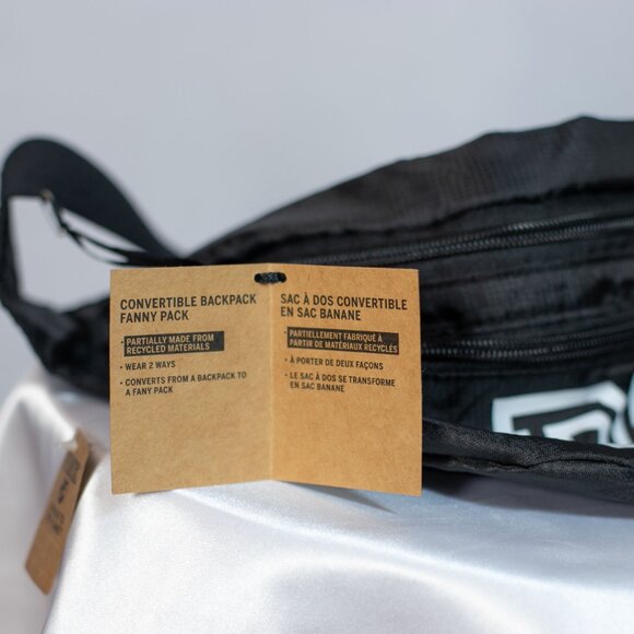 Victoria Secret PINK Convertible Backpack Fanny Pack Black NWT - Picture 12 of 12